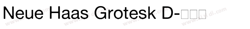 Neue Haas Grotesk D字体转换